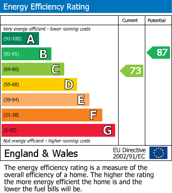 Energy Performance Certificate for Tansley Avenue, Wigston