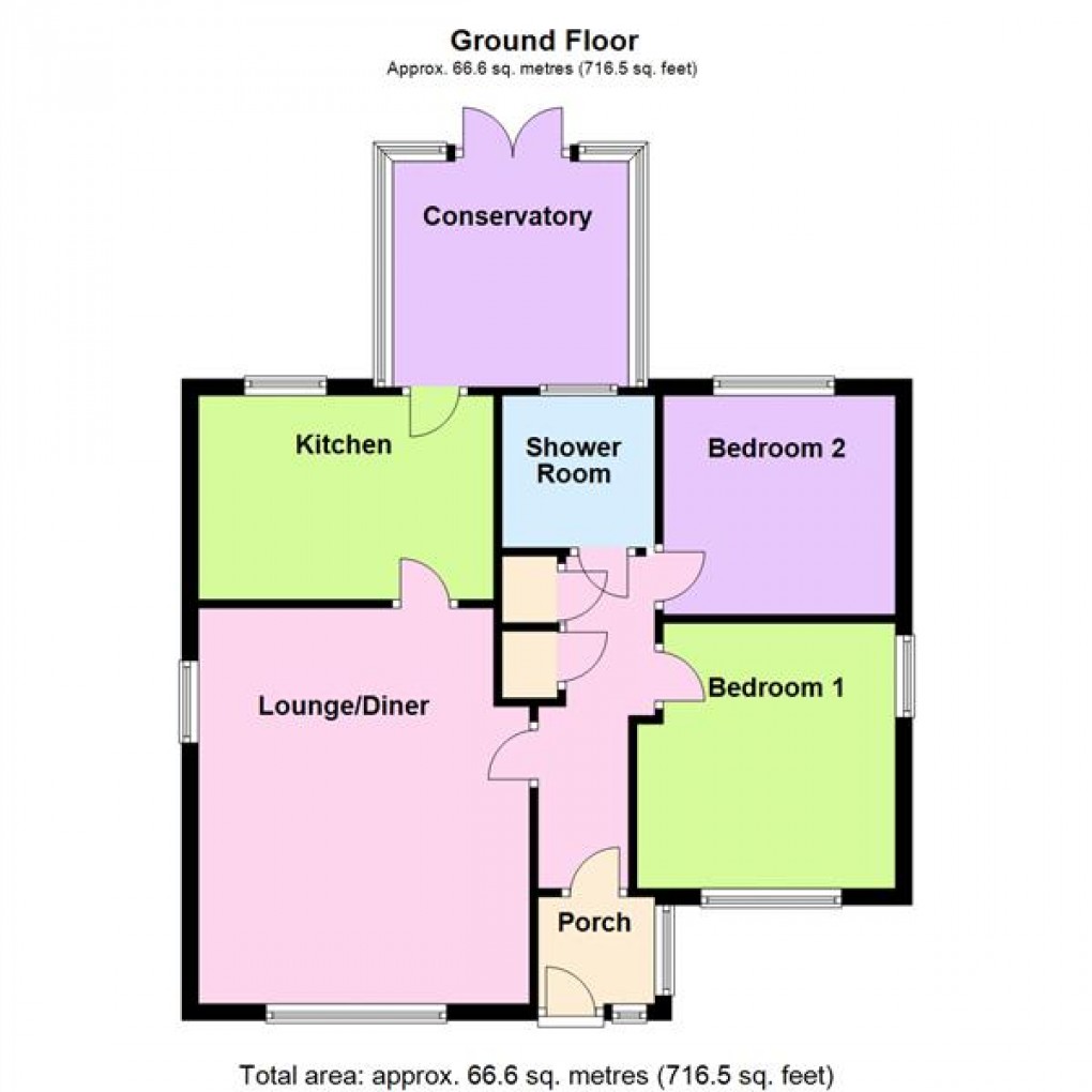 Floorplan for Glover Court, Old Aylestone Village, Leicester