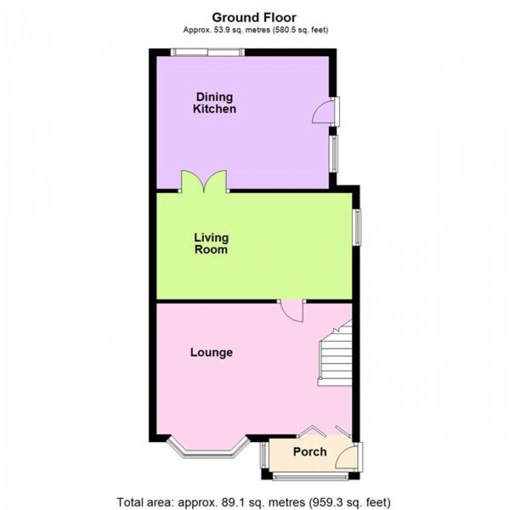 Floorplan for Spa Lane, Wigston