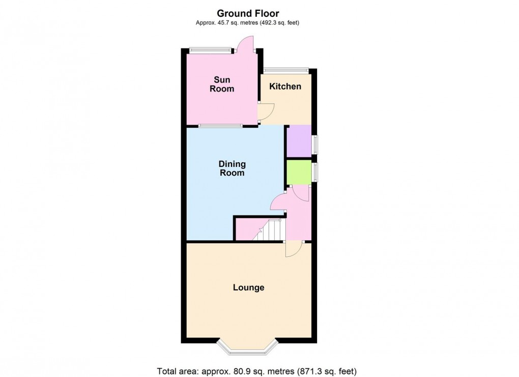 Floorplan for Clarkes Road, Wigston