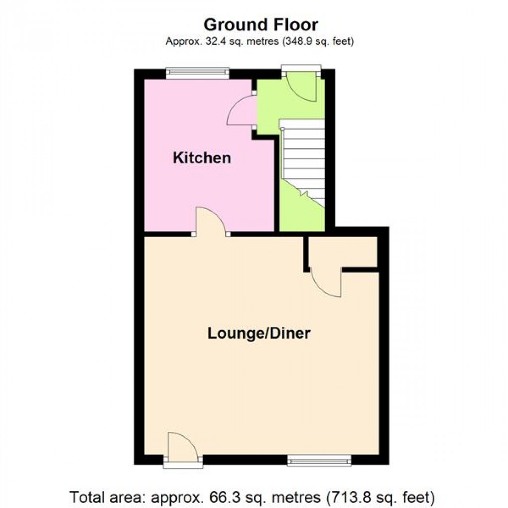 Floorplan for Pochins Close, Wigston