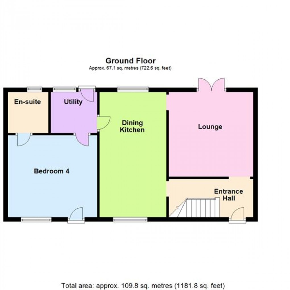 Floorplan for Spring Close, Aylestone