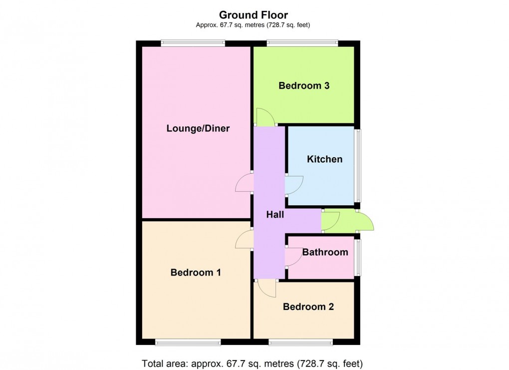 Floorplan for Geddington Close, Wigston