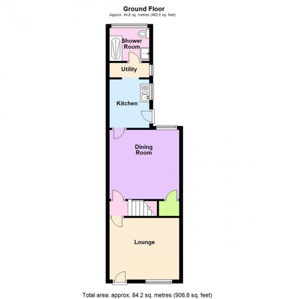 Floorplan for Park Road, Blaby, Leicester