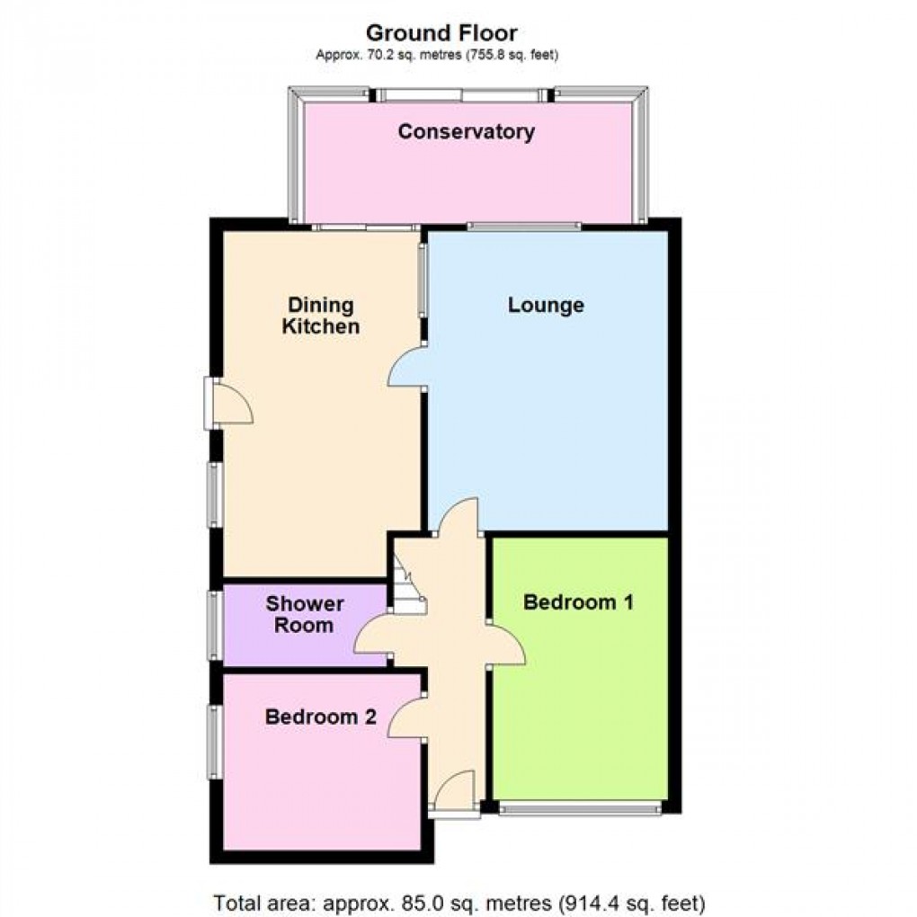 Floorplan for Halcroft Rise, Wigston