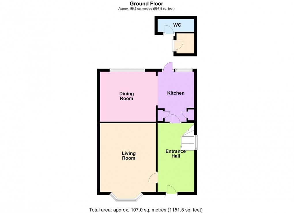 Floorplan for Mitchell Road, Enderby, Leicester