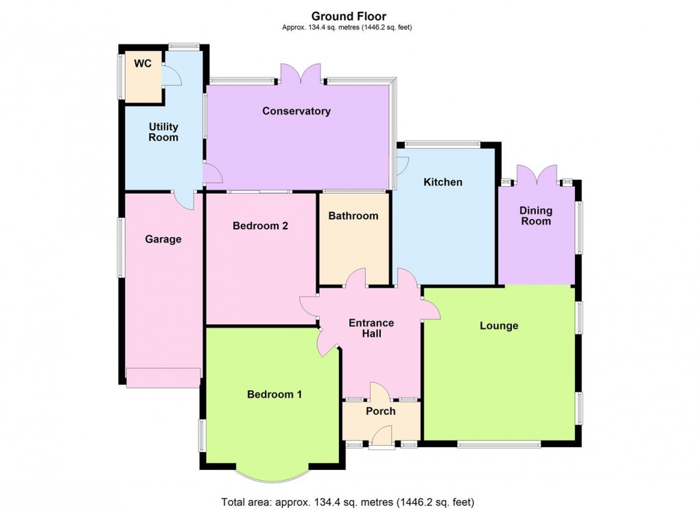 Floorplan for Prince Drive, Oadby, Leicester