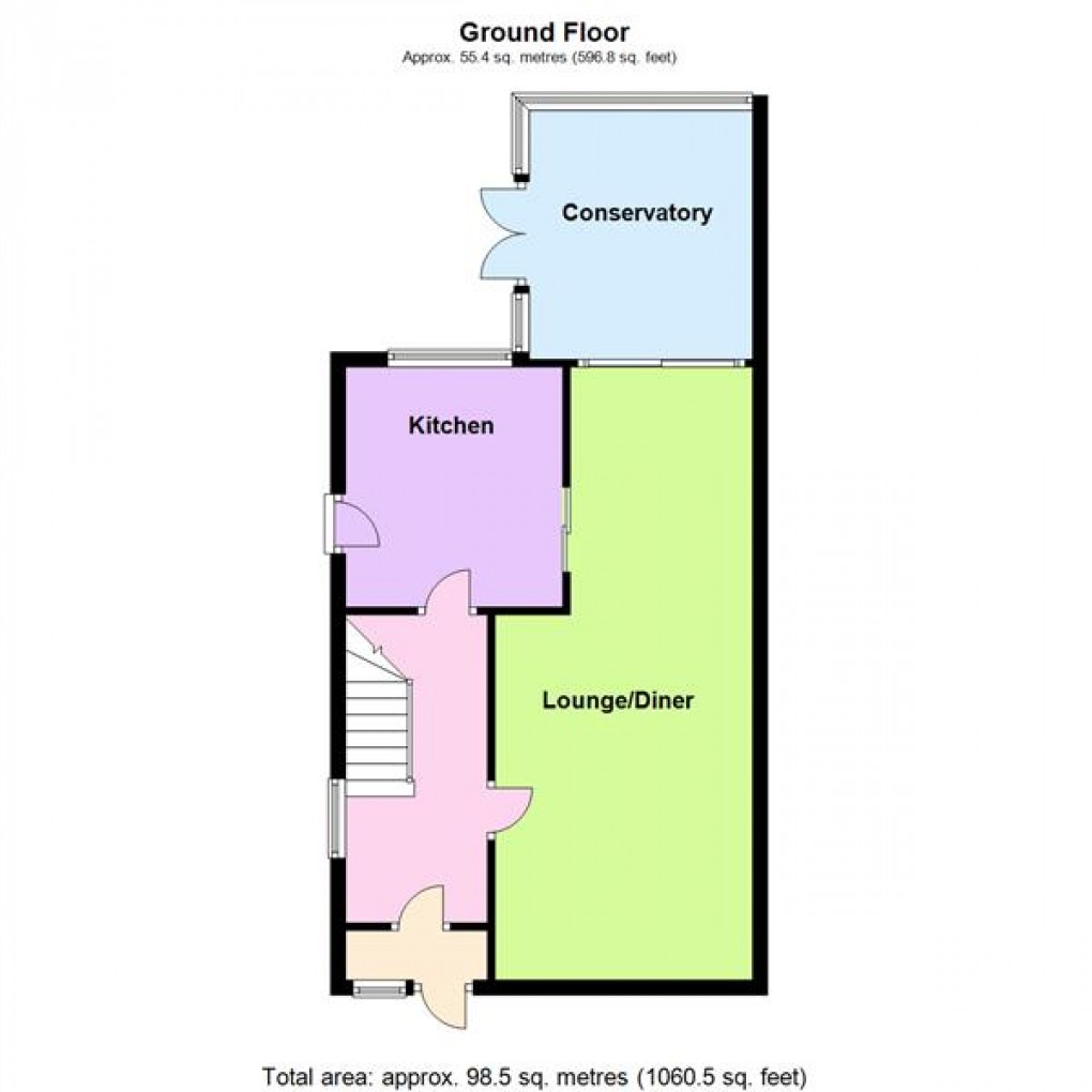 Floorplan for Cumberwell Drive, Enderby, Leicester
