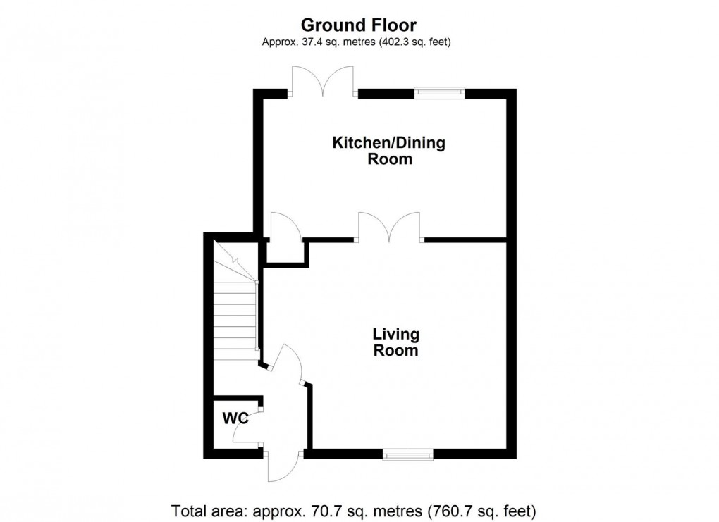 Floorplan for Packhorse Drive, Enderby, Leicester