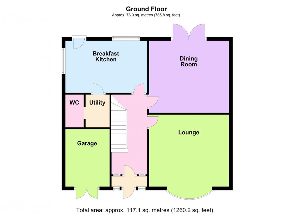 Floorplan for Mere Road, Wigston