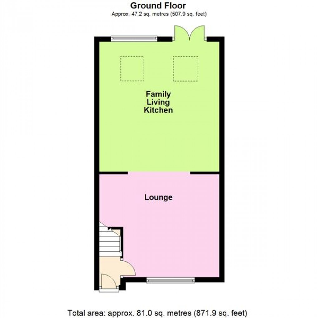 Floorplan for Saxondale Road, Wigston