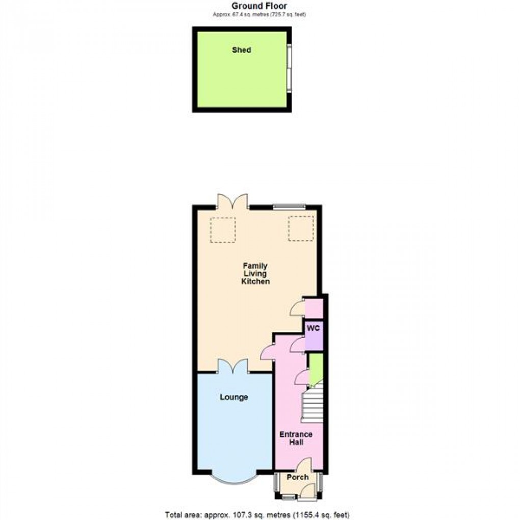 Floorplan for Horsewell Lane, Wigston