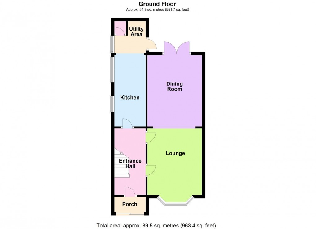 Floorplan for St. Annes Drive, Leicester