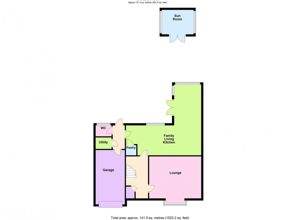 Floorplan for Saffron Road, Wigston