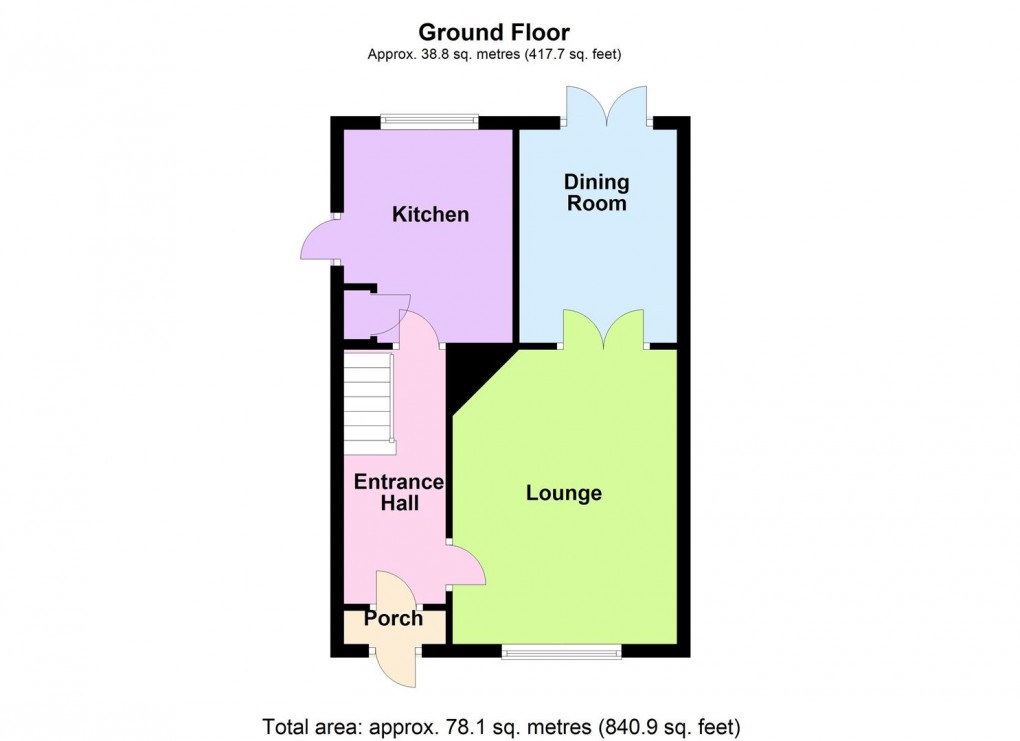 Floorplan for Hill View Drive, Cosby, Leicester