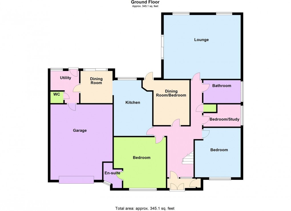 Floorplan for Wye Dean Drive, Wigston