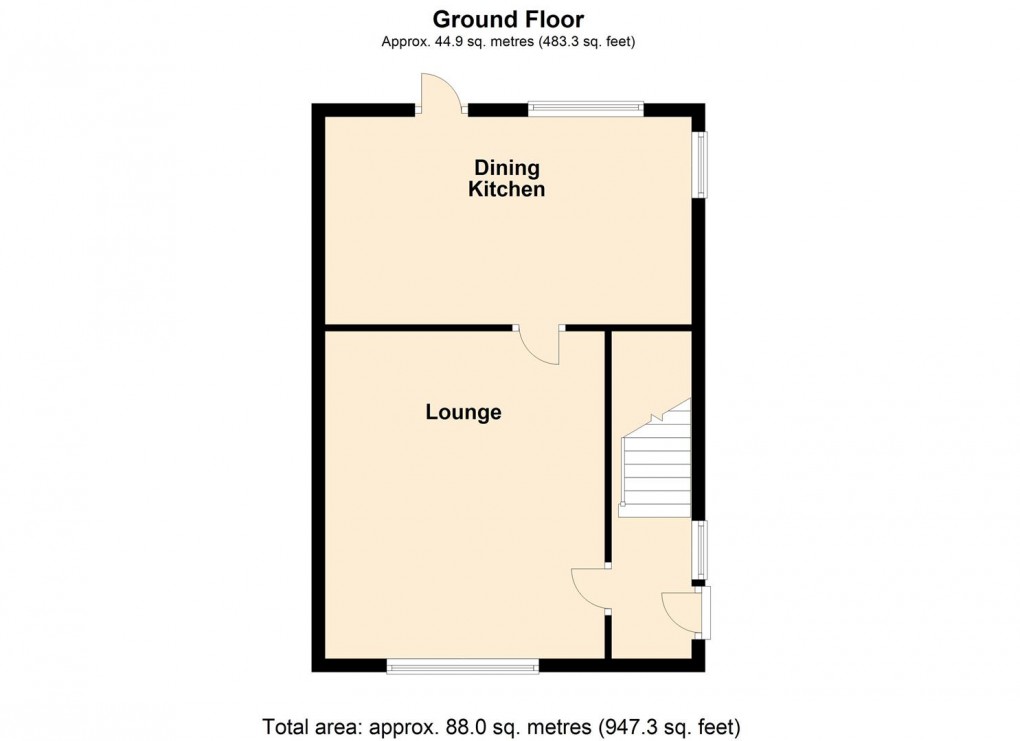Floorplan for Scotswood Crescent, Eyres Monsell, Leicester