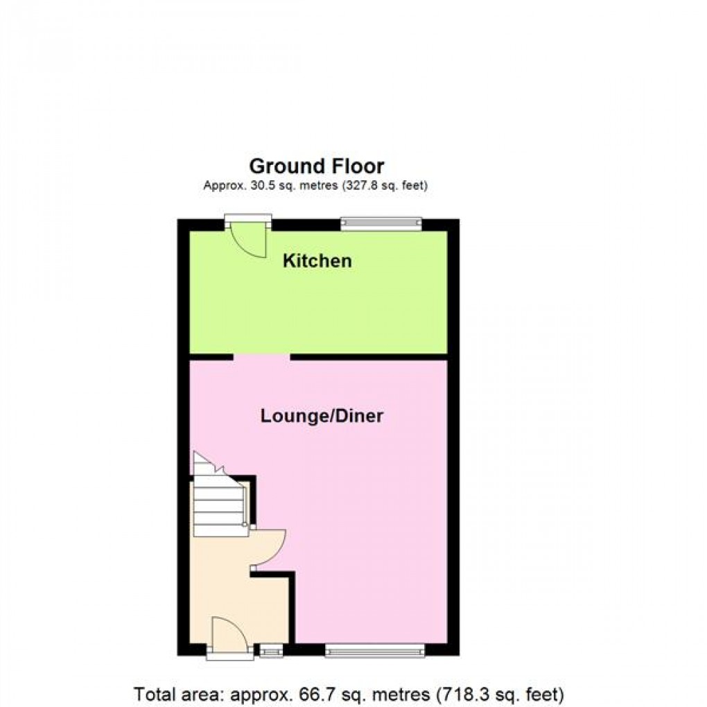 Floorplan for Tansley Avenue, Wigston