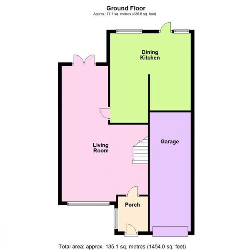 Floorplan for Coleridge Drive, Enderby, Leicester