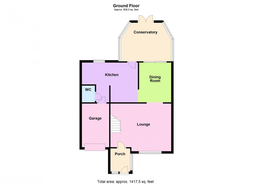 Floorplan for Coleridge Drive, Enderby, Leicester