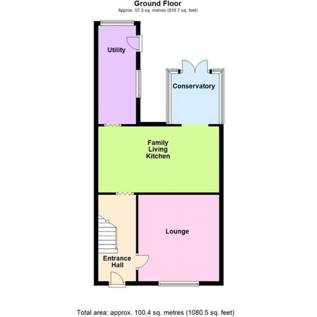 Floorplan for Cheriton Road, Aylestone