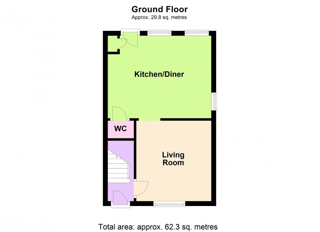 Floorplan for Chatsworth Avenue, Wigston