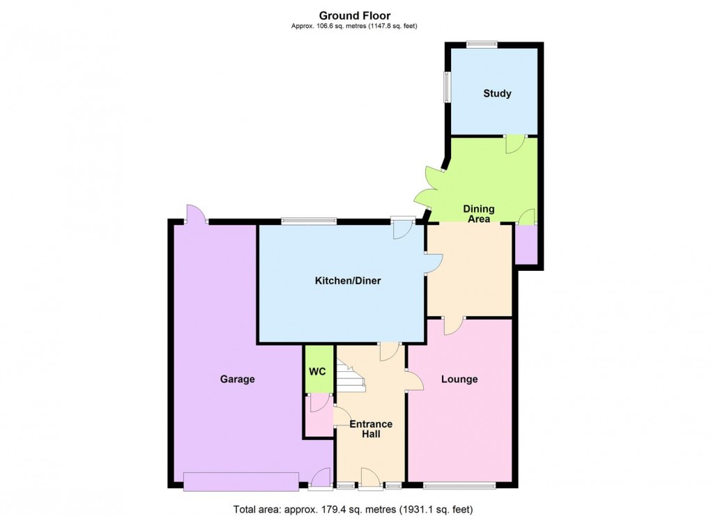 Floorplan for Frolesworth Road, Leire, Lutterworth