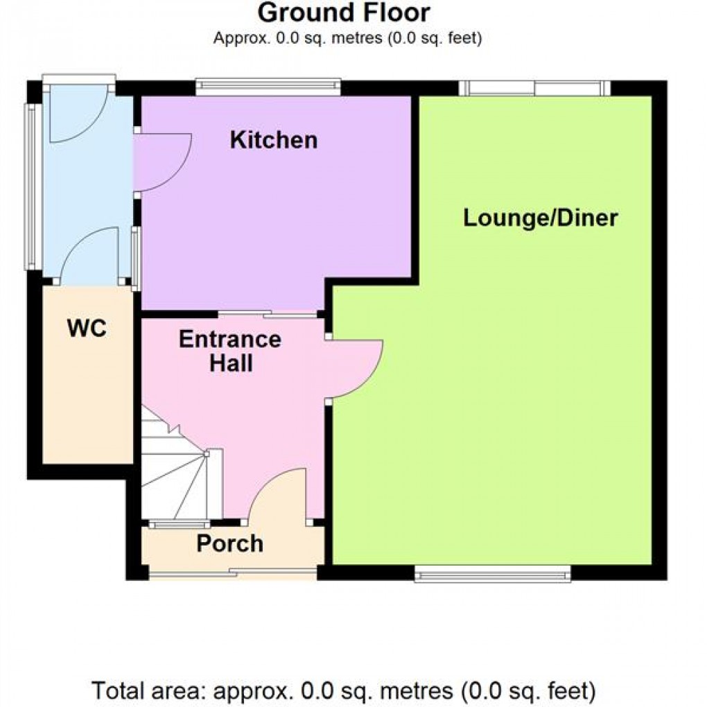 Floorplan for Suffolk Close, Wigston