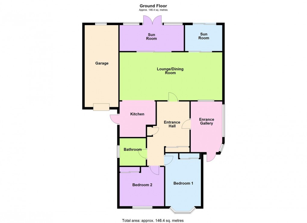 Floorplan for Windermere Drive, Croft, Leicester