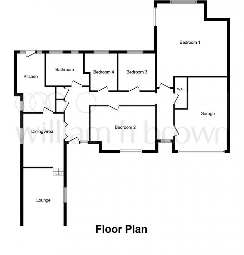 Floorplan for Purbeck Close, Wigston