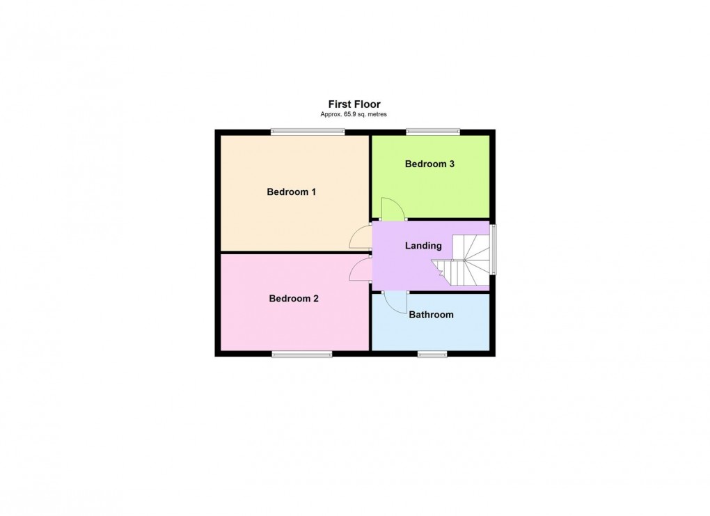 Floorplan for Bodenham Close, Wigston