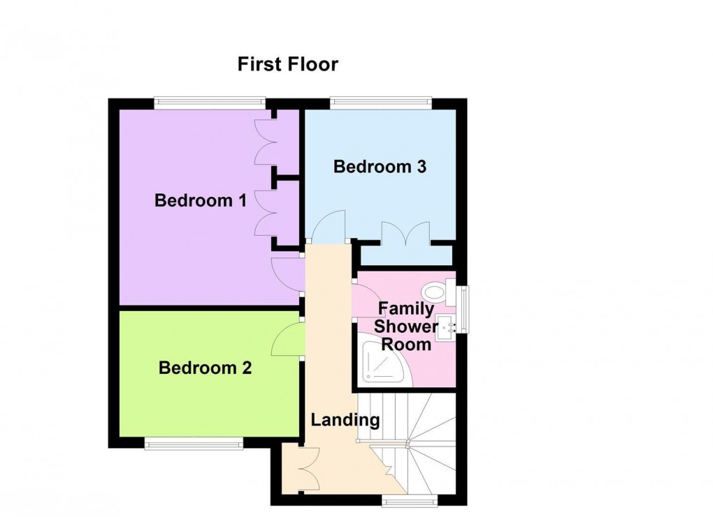 Floorplan for Robotham Close, Huncote, Leicester