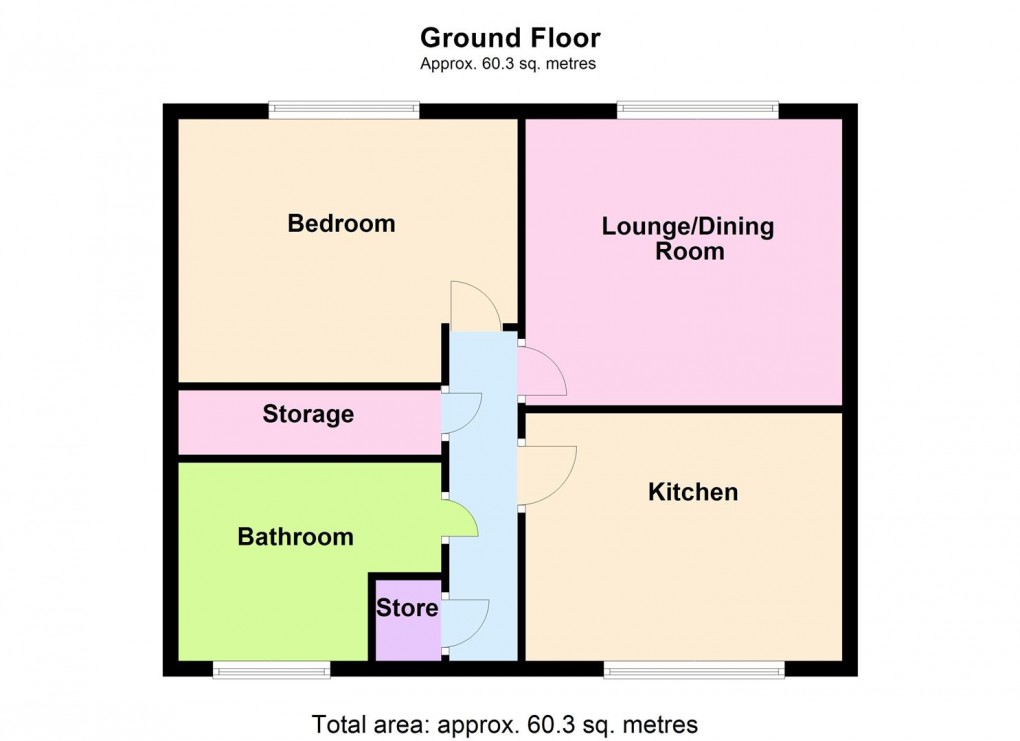 Floorplan for Queens Drive, Enderby, Leicester