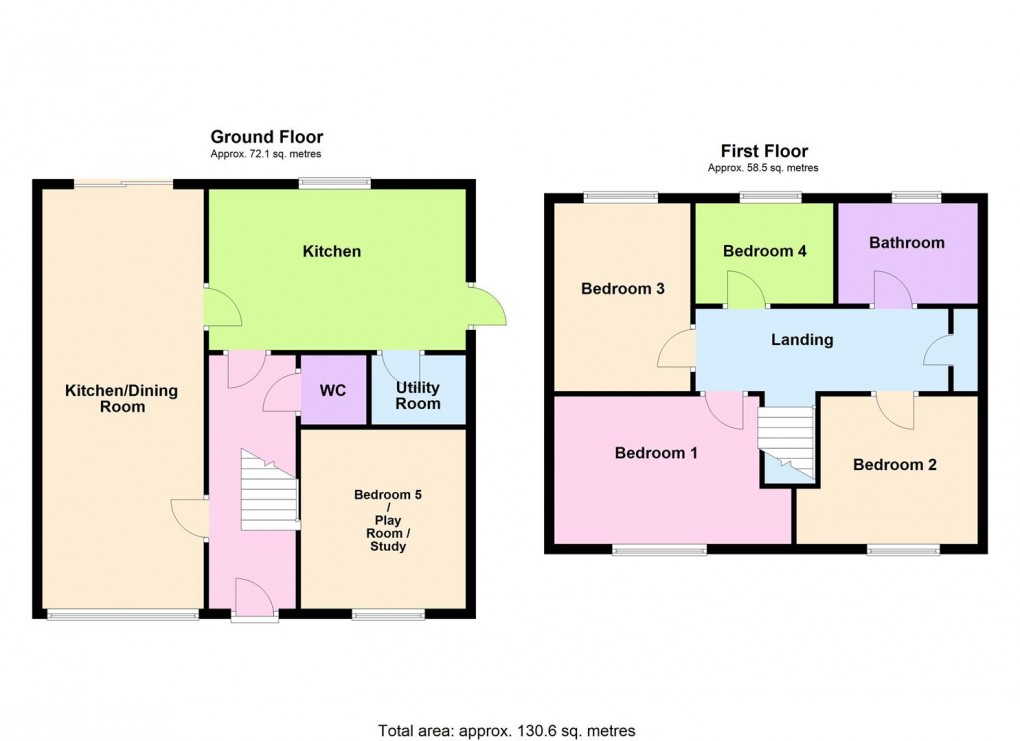 Floorplan for Sanderson Close, Whetstone, Leicester